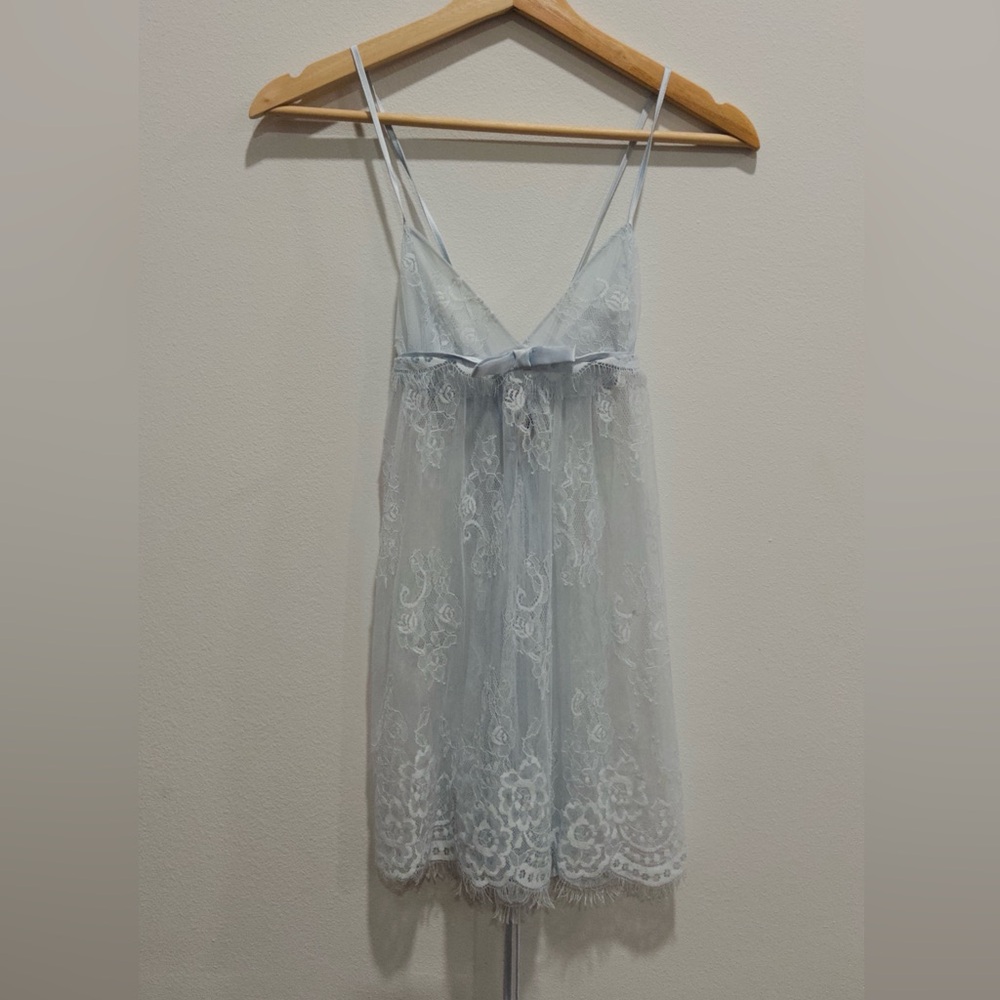 Victoria's Secret Light Blue Lace Lingerie